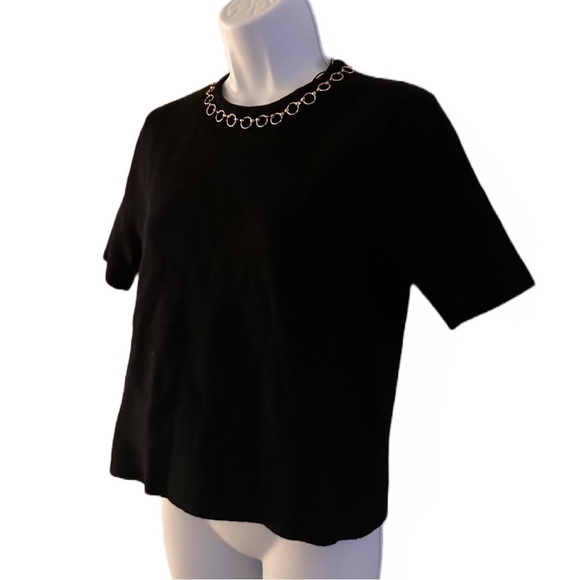 Zara Knit Top with Gold Chain - Picture 5 of 9
